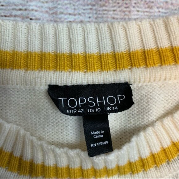 TopShop Striped Sweater Size 10 - Picture 2 of 10